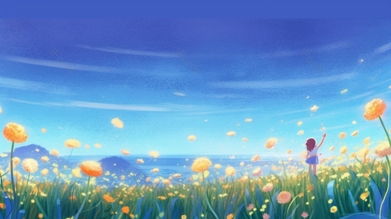 卡通唯美风格安静自然风景插画,插画/手绘图,插画/手绘图库,插画/手绘图下载,插画/手绘